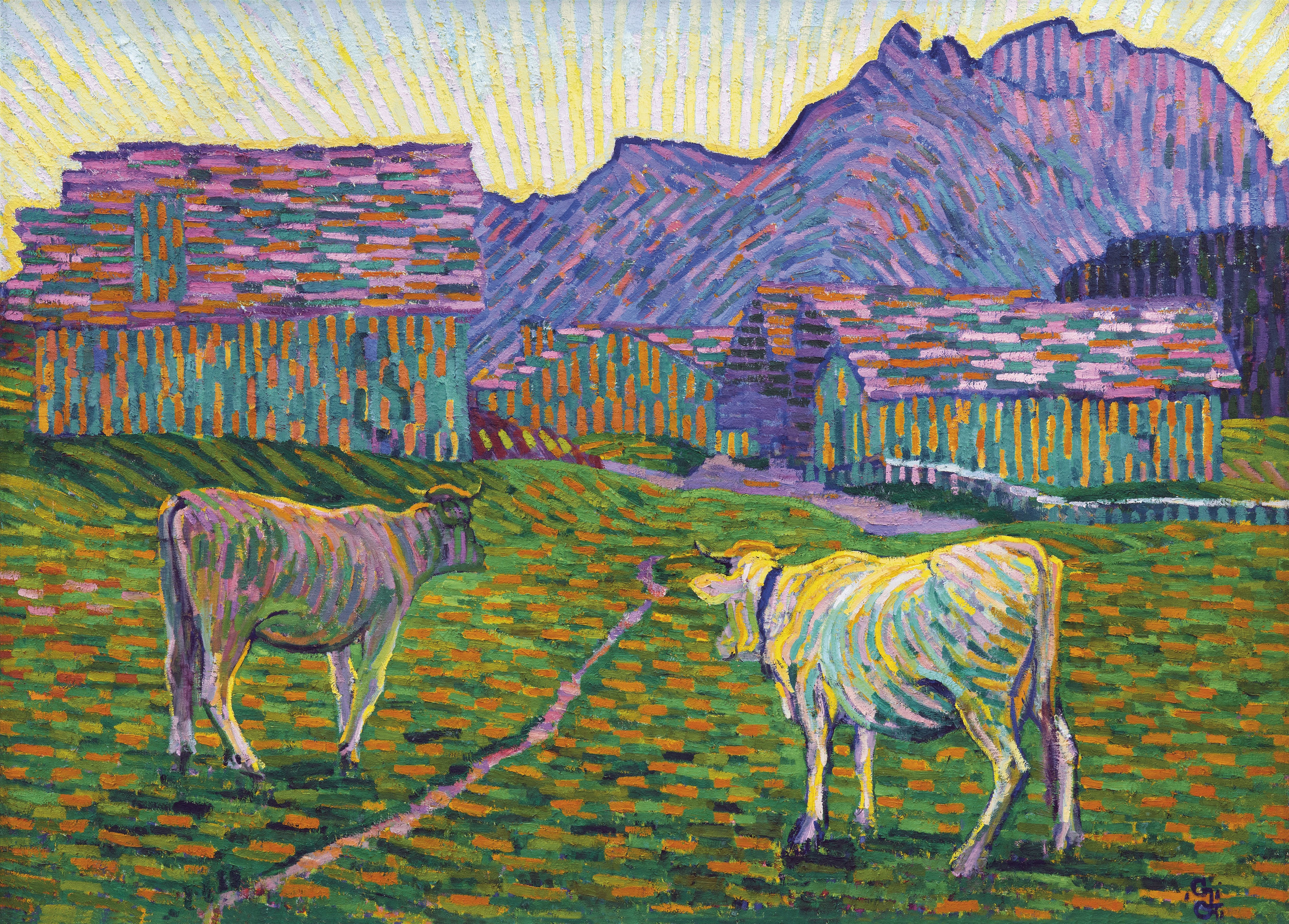 Giovanni Giacometti, Sera sull'Alpe, 1906