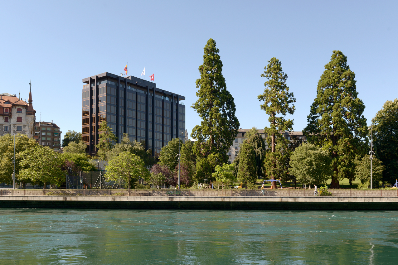 Vue du siège de la FER depuis le Rhône