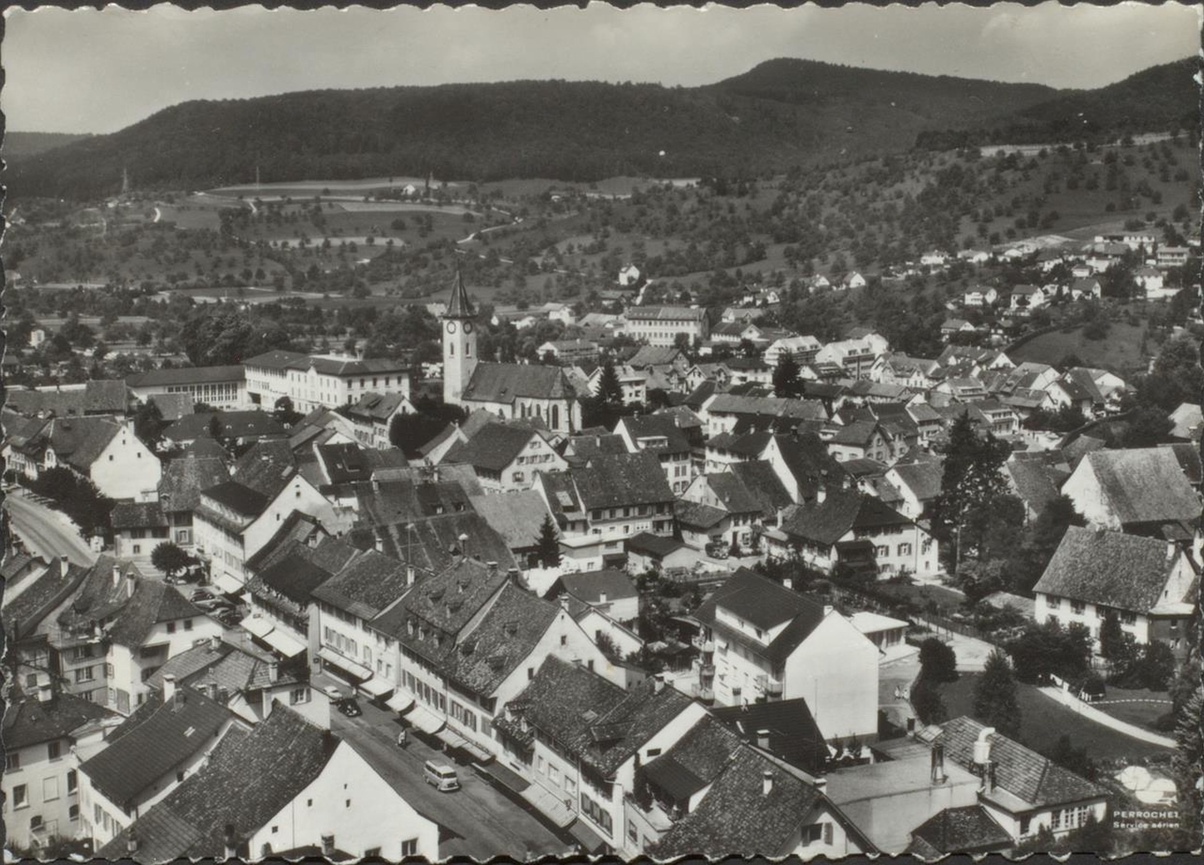 Dorfansicht Sissach, 1946