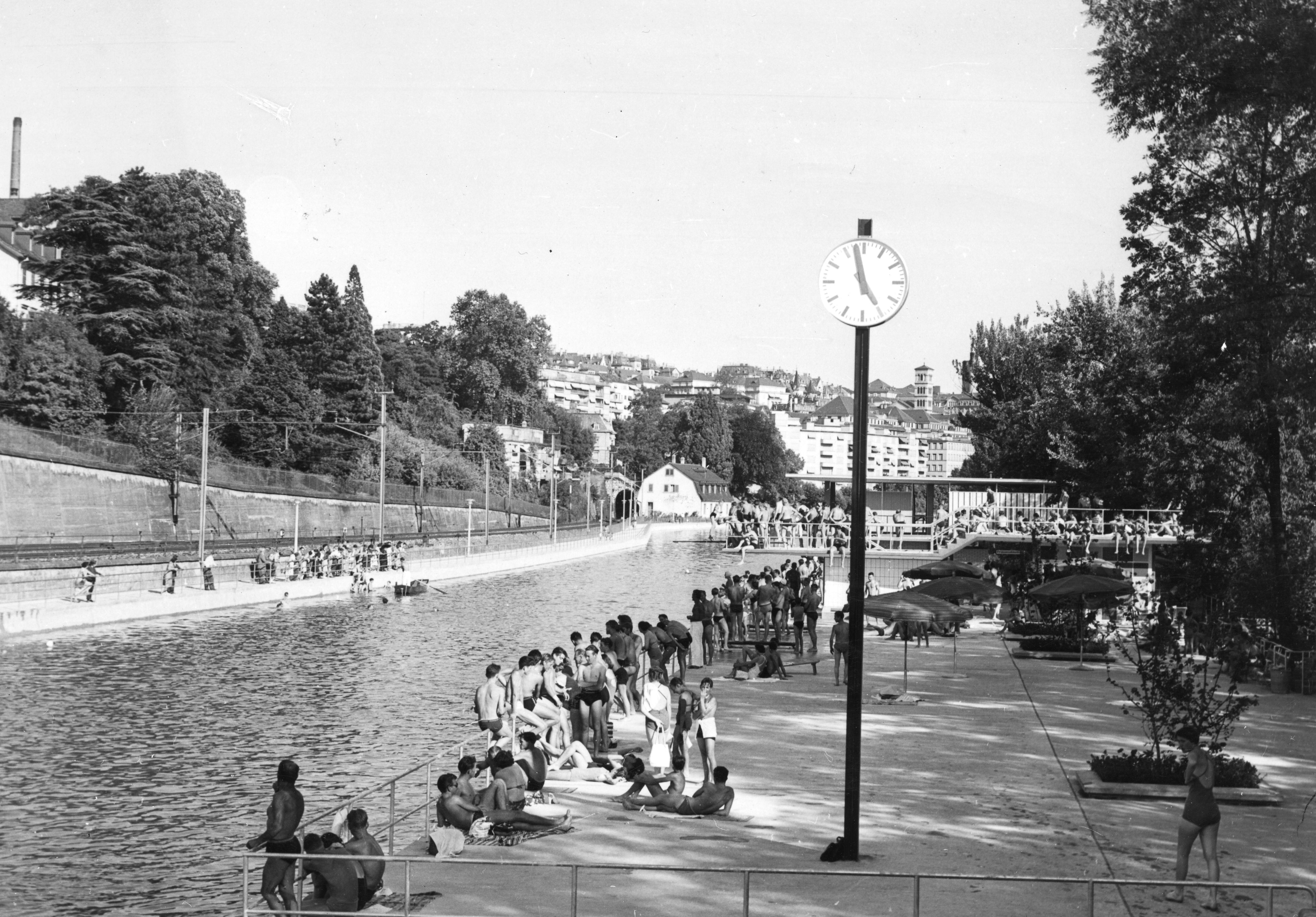 Flussbad Oberer Letten, Bauperiode 1950-59