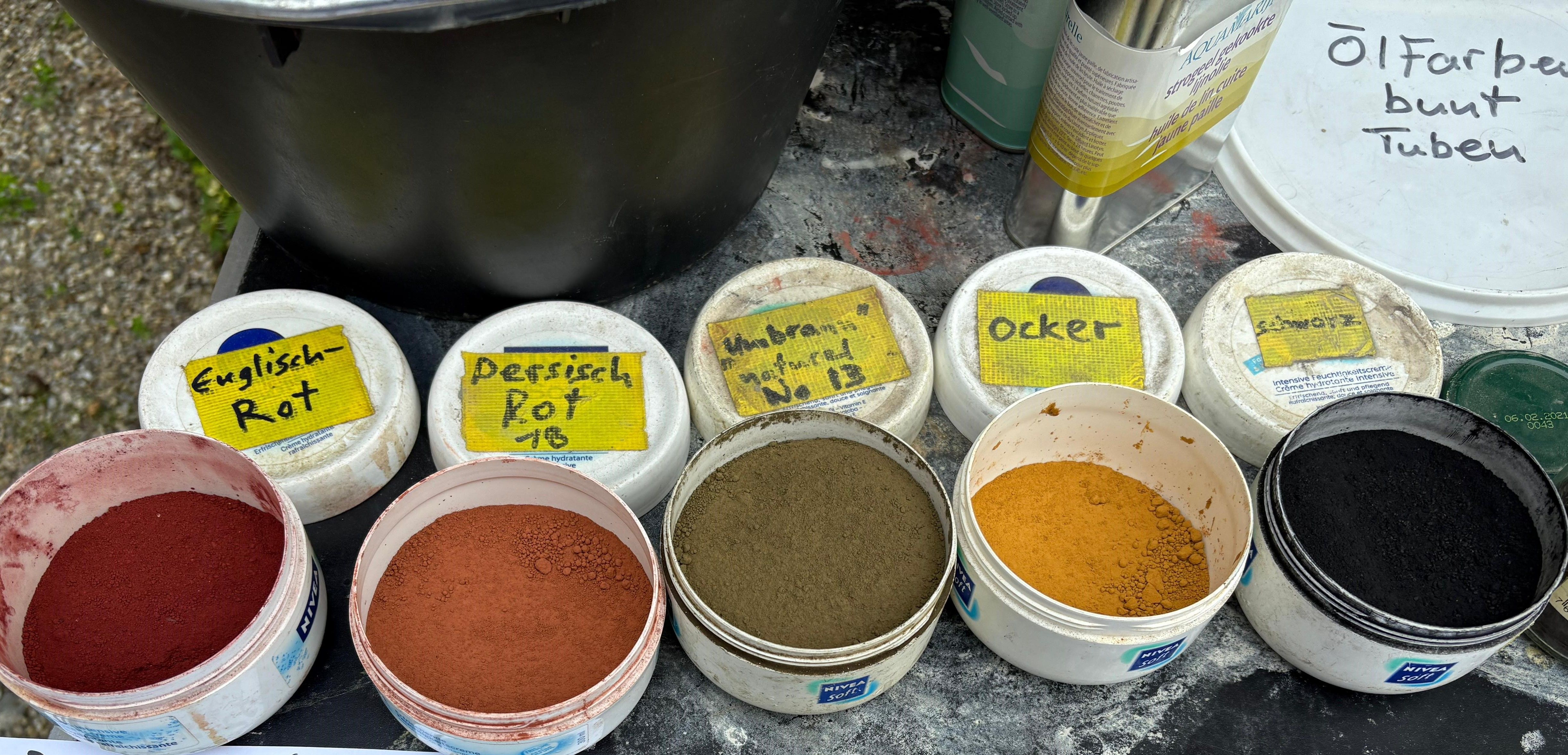 Farbpigmente, Restaurierung in Stein am Rhein