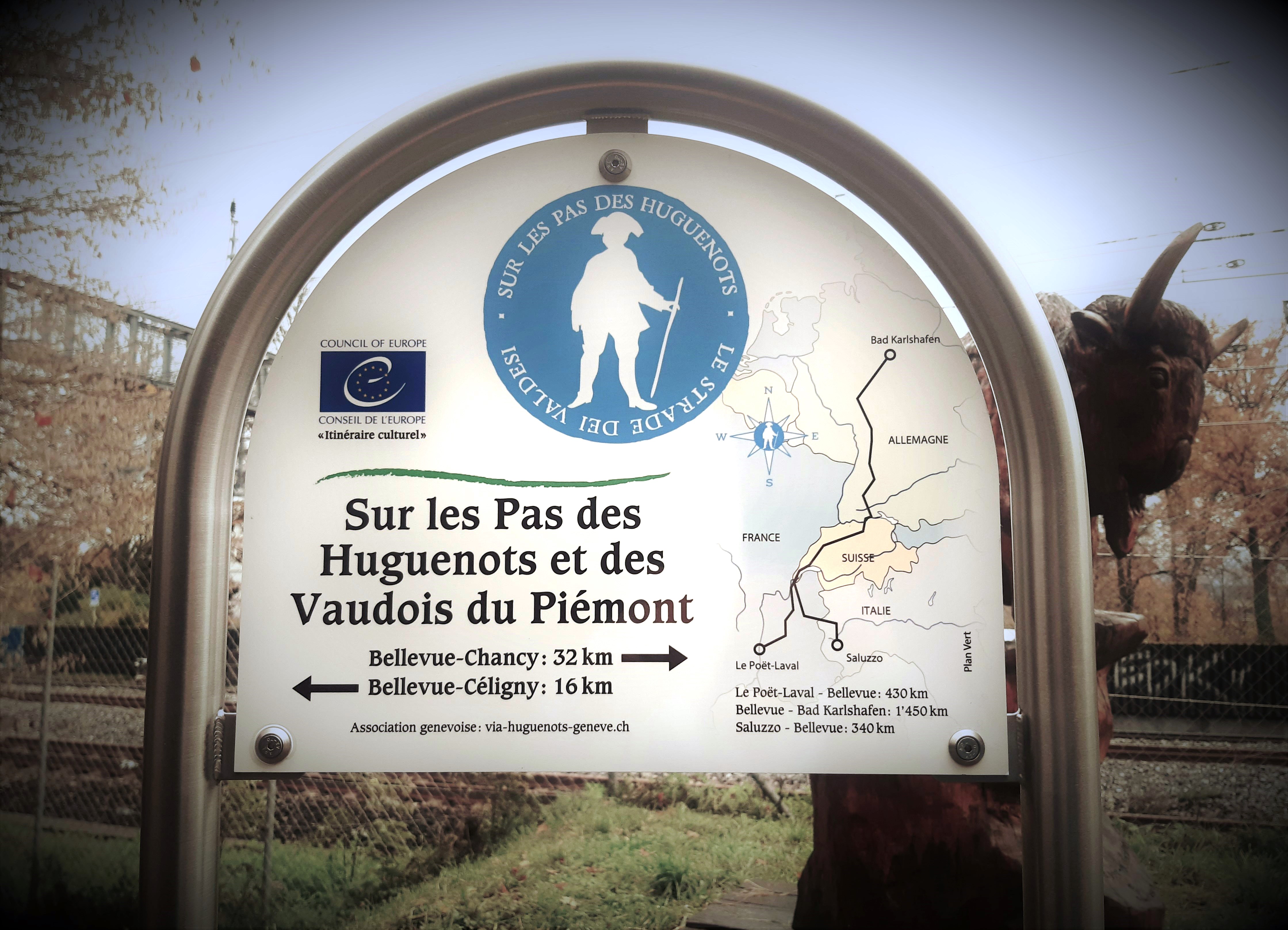 Panneau explicatif de l'itinéraire