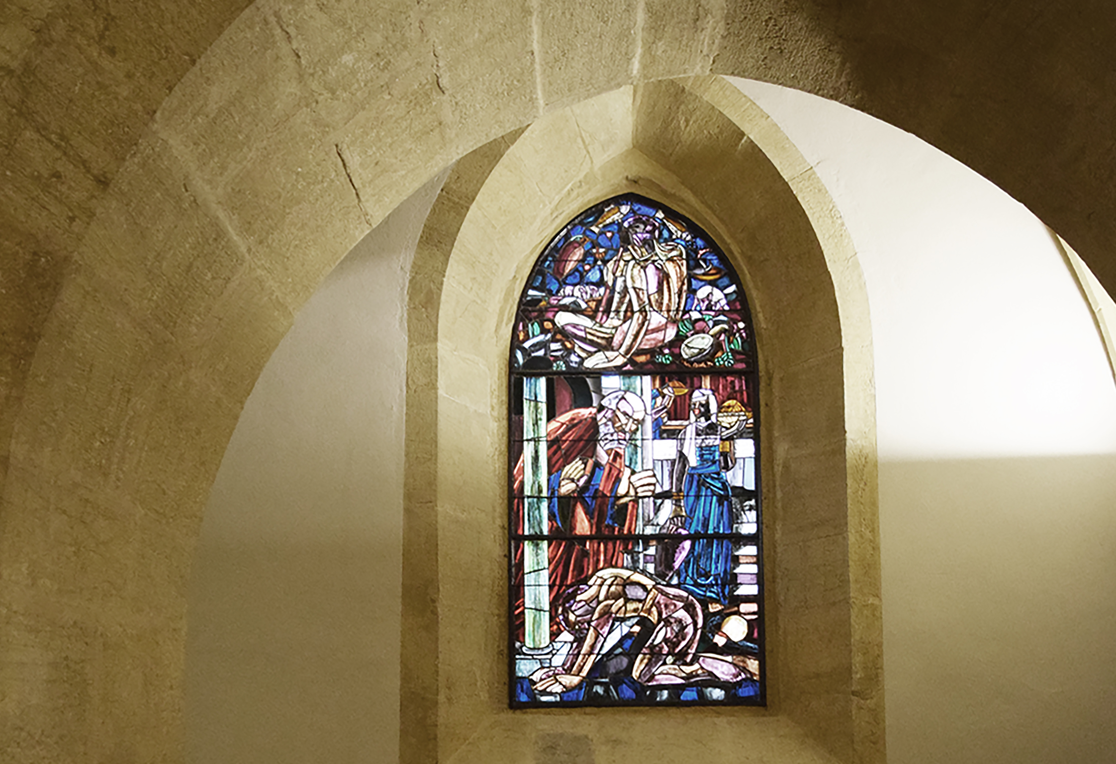L’intérieur du temple de Saint-Blaise après restauration