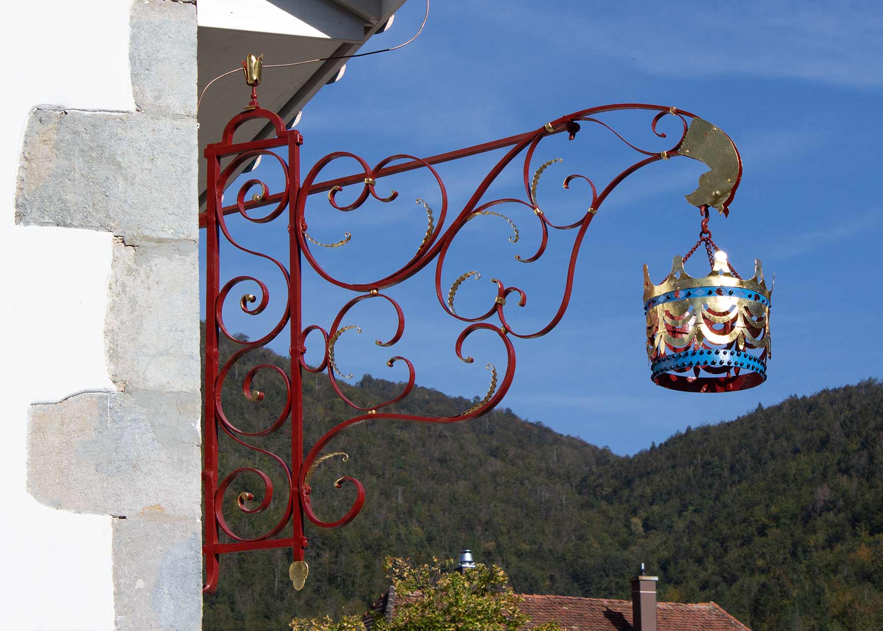 Enseigne de l'ancien Hôtel de la couronne