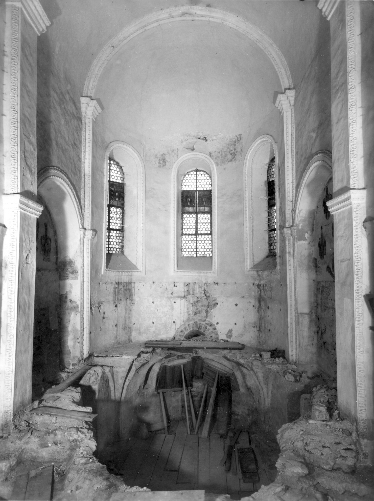 Sanierung Schlosskirche 1949